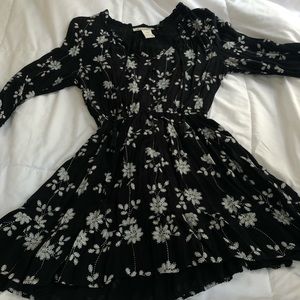 Long sleeve mini dress